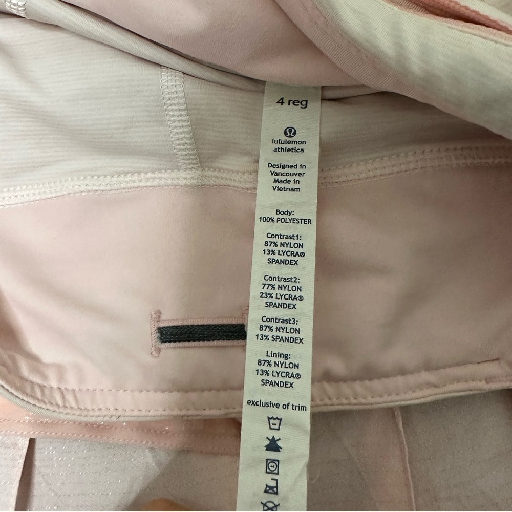 Lululemon Shimmering Pink Pace Setter Skirt RARE 4 - Picture 6 of 9